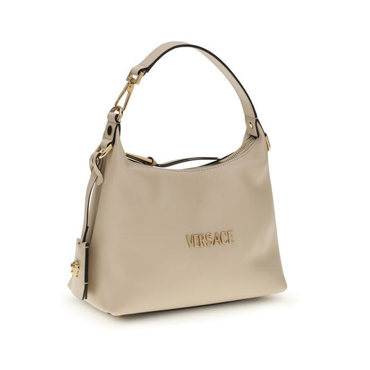Beige Calf Leather Bos Taurus Handbag
