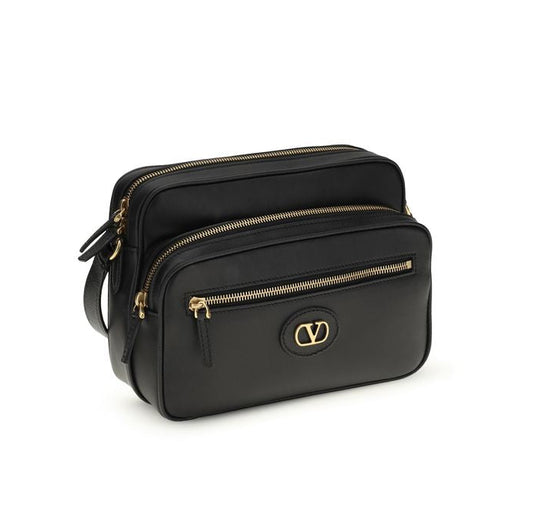 Black Calf Leather Bos Taurus Shoulder Bag