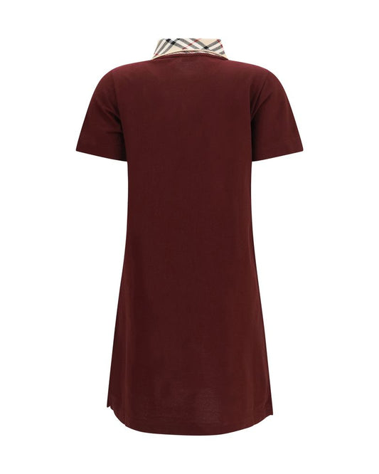 Bordeaux Cotton Casual Dress