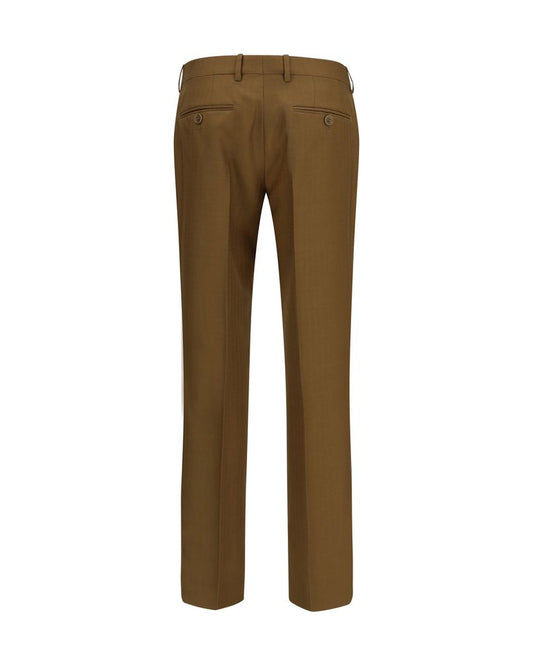 Brown Wool Oves Aries Dress Pants