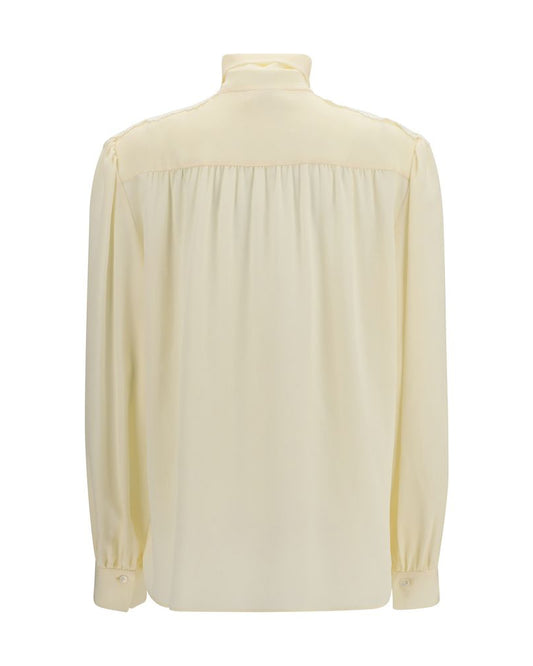 Beige Polyester Blouse