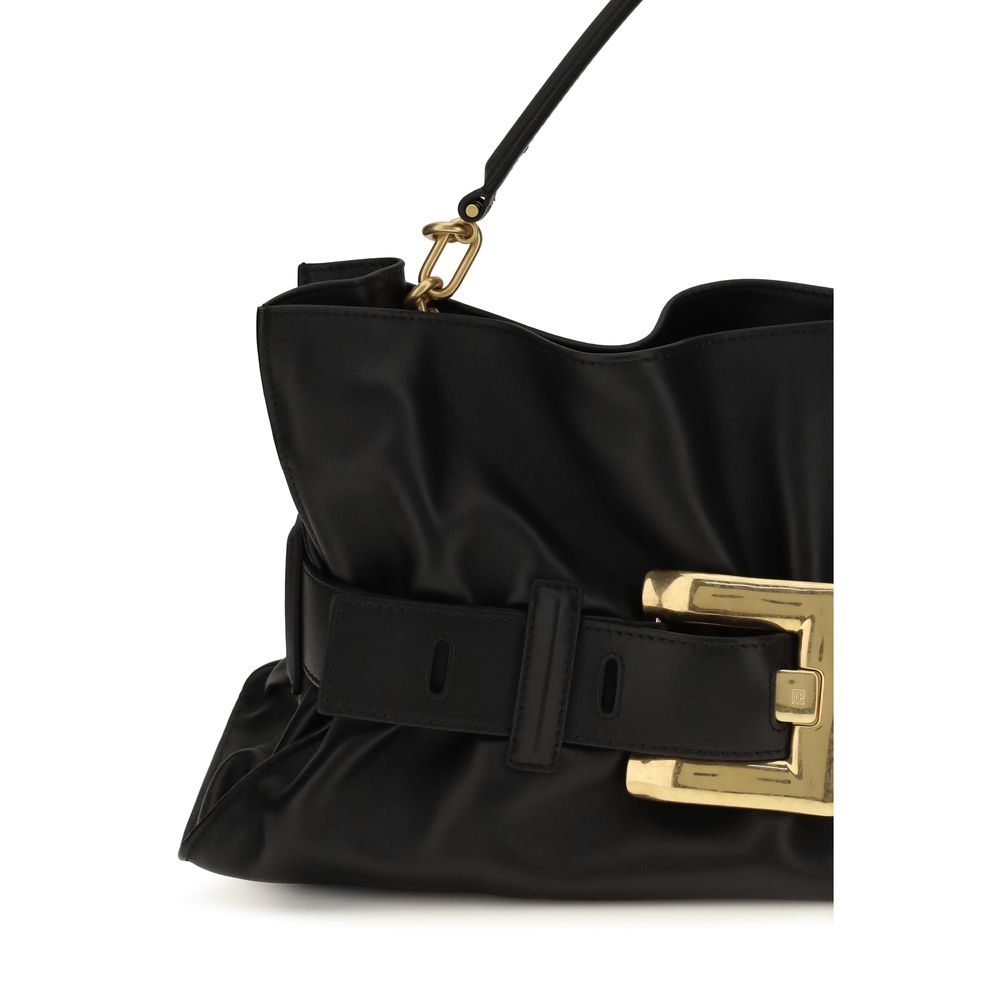 Black Calf Leather Bos Taurus Shoulder Bag