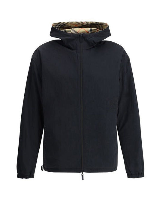 Burberry – Giacca Shell Multicolor - Motivo Check Riversibile