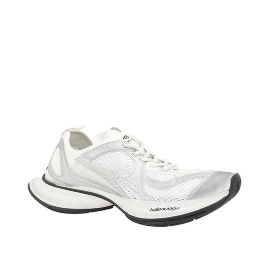 Balenciaga – Circuit Sneakers Bianco e Argento con Suola Platform – Collezione SS26