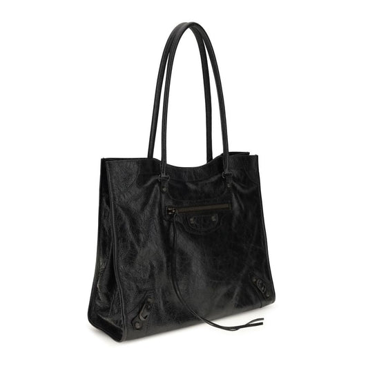Balenciaga – Le City Tote Bag in Arena Lambskin Leather Black