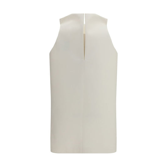 Balenciaga – Vareuse Dress in Lana e Seta Beige dal Design Architettonico