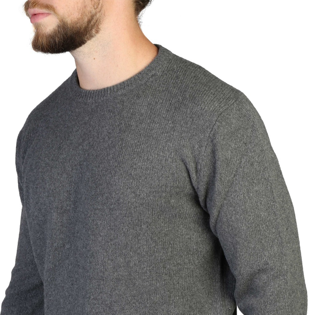 100% Cashmere - C-NECK-M_820-GREY