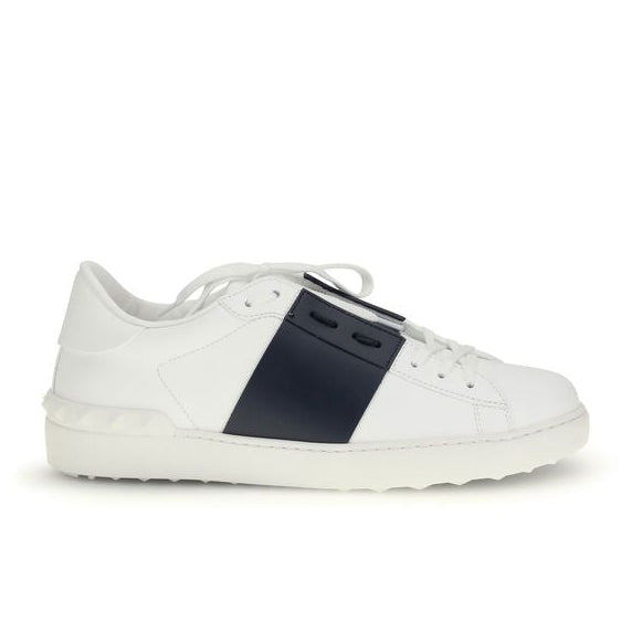 Blue Calf Leather Bos Taurus Low Top Sneakers