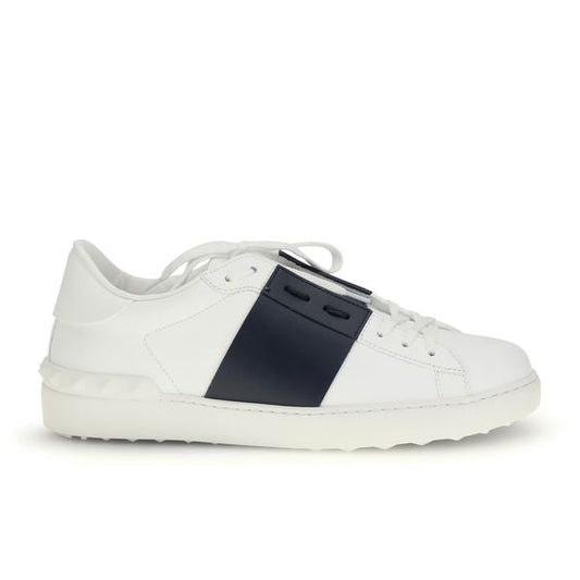 Blue Calf Leather Bos Taurus Low Top Sneakers
