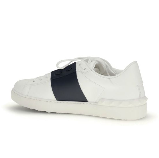 Blue Calf Leather Bos Taurus Low Top Sneakers
