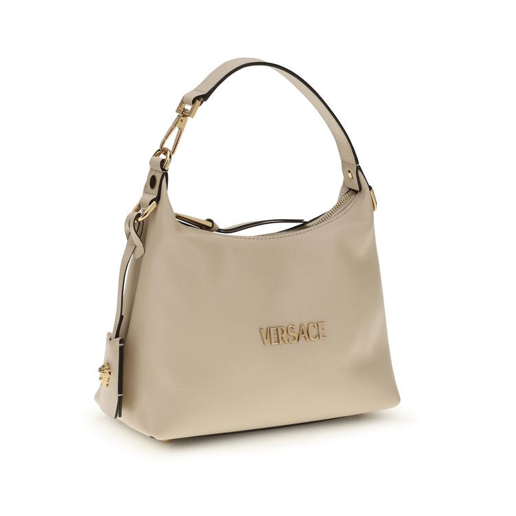 Beige Calf Leather Bos Taurus Handbag