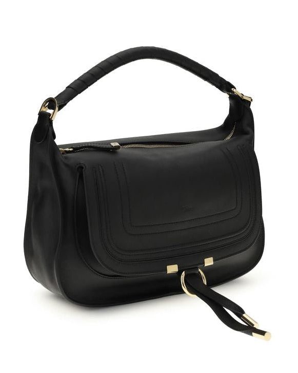 Black Calf Leather Bos Taurus Shoulder Bag