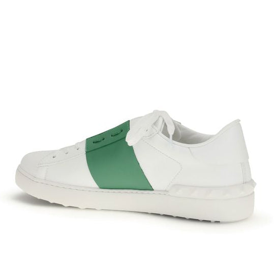 White Calf Leather Bos Taurus Low Top Sneakers