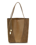Beige Leather Shoulder Bag