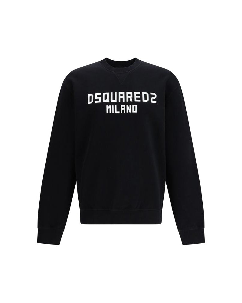 Black Cotton Sweatshirt