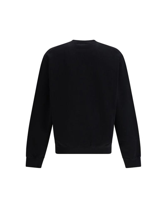 Black Cotton Sweatshirt