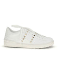 White Calf Leather Bos Taurus Low Top Sneakers