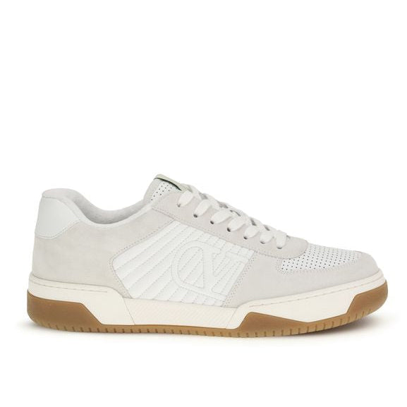 White Calf Leather Bos Taurus Athletic Sneakers