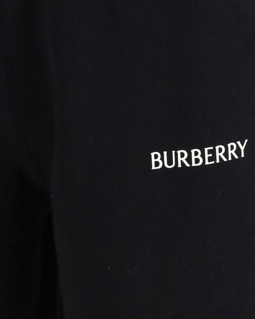 Black Cotton Bermuda Shorts