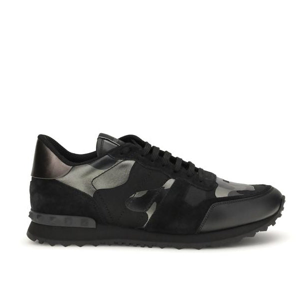 Black Calf Leather Bos Taurus Athletic Sneakers