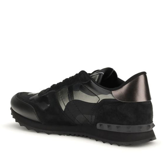 Black Calf Leather Bos Taurus Athletic Sneakers