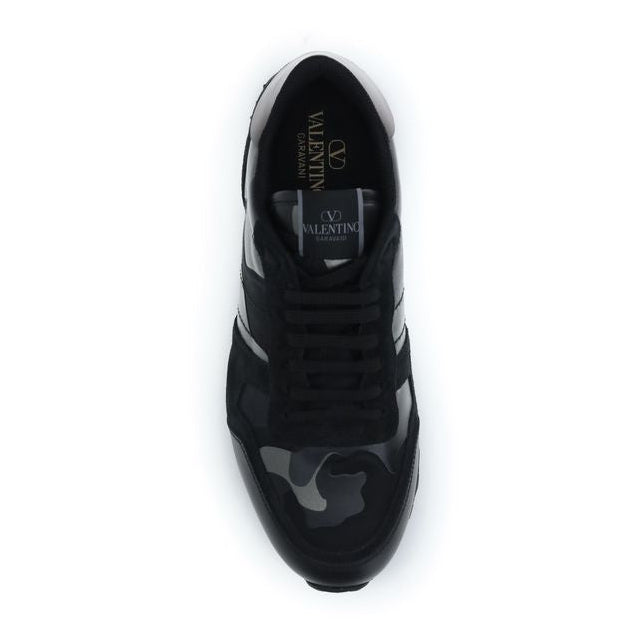 Black Calf Leather Bos Taurus Athletic Sneakers