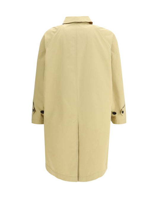 Beige Cotton Trench Coat