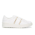 White Leather Low Top Sneakers