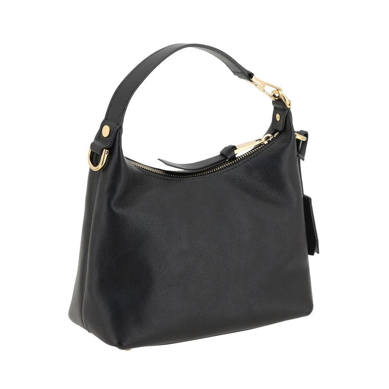 Black Calf Leather Bos Taurus Handbag