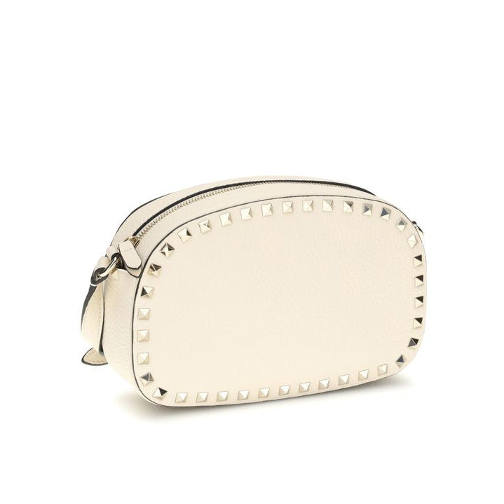 Beige Calf Leather Bos Taurus Shoulder Bag