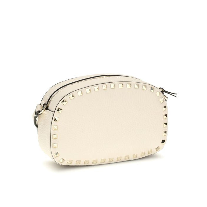 Beige Calf Leather Bos Taurus Shoulder Bag