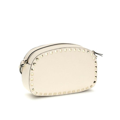 Beige Calf Leather Bos Taurus Shoulder Bag