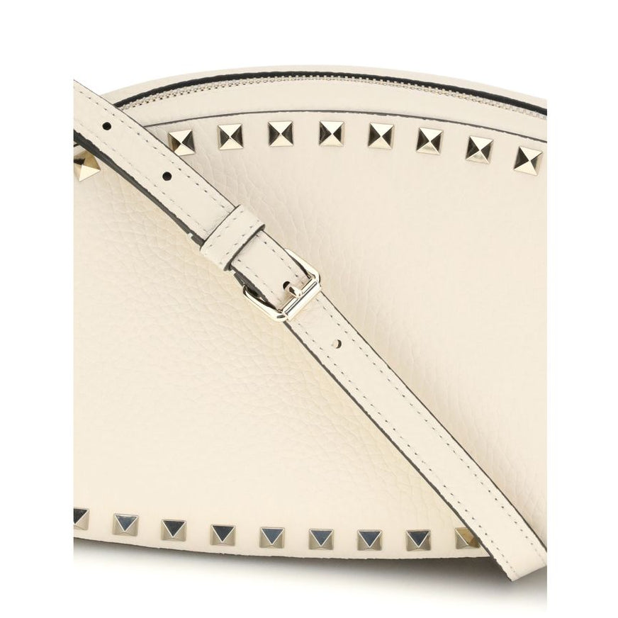 Beige Calf Leather Bos Taurus Shoulder Bag