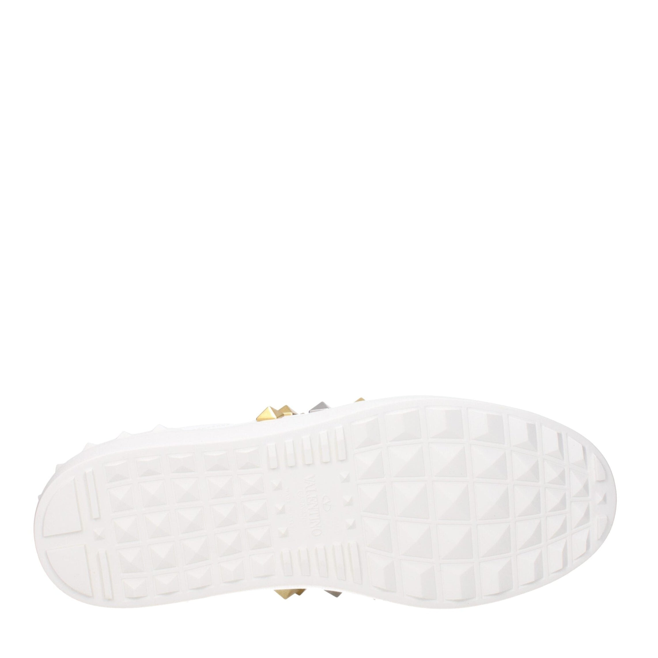 White Leather Low Top Sneakers