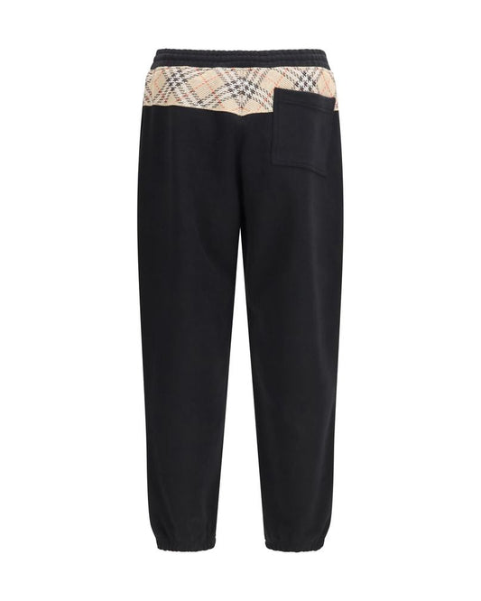 Black Cotton Joggers (Workout Pants)