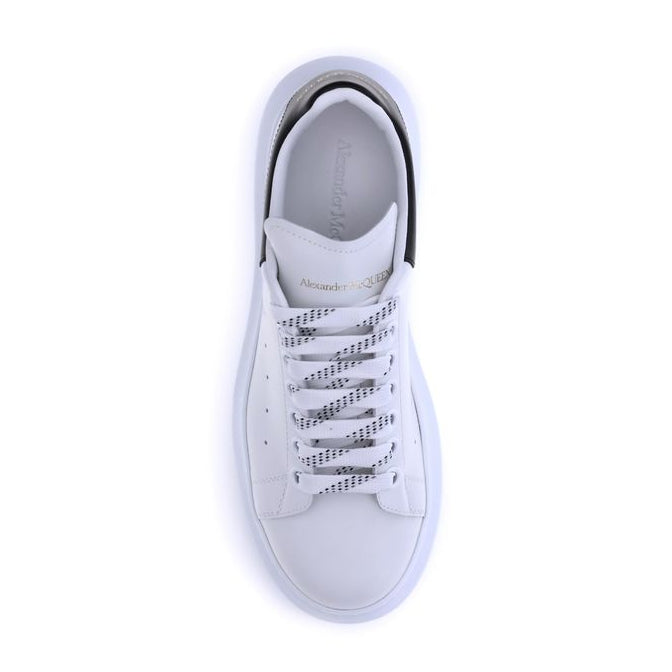 White Calf Leather Bos Taurus Platform Sneakers