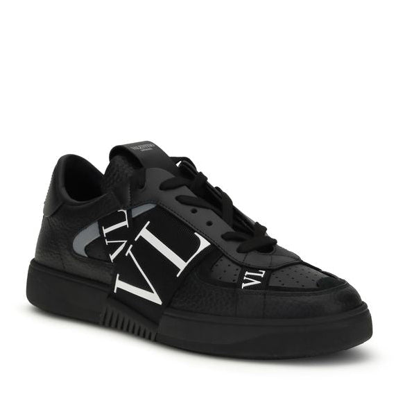 Black Calf Leather Bos Taurus Low Top Sneakers