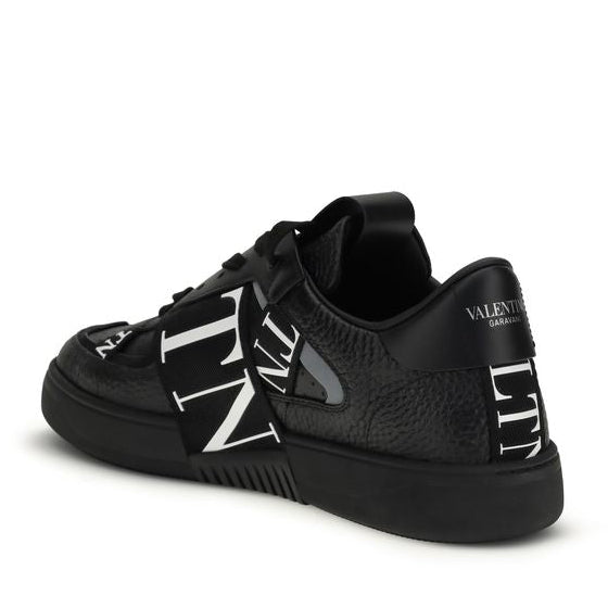 Black Calf Leather Bos Taurus Low Top Sneakers