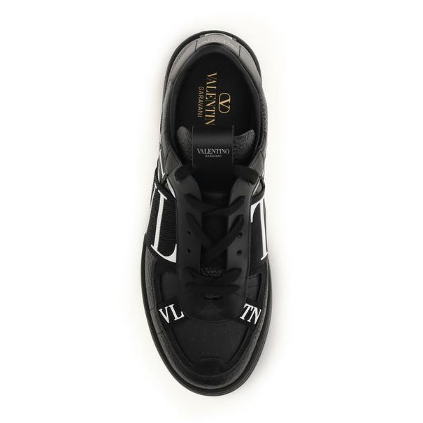 Black Calf Leather Bos Taurus Low Top Sneakers