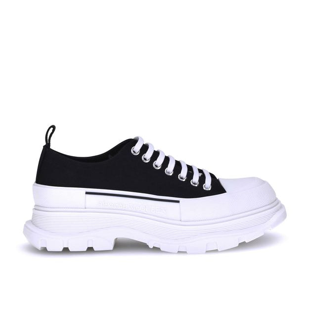 Black Canvas Chunky Sneakers