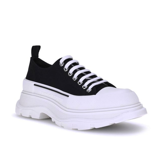 Black Canvas Chunky Sneakers