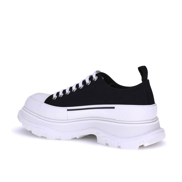 Black Canvas Chunky Sneakers