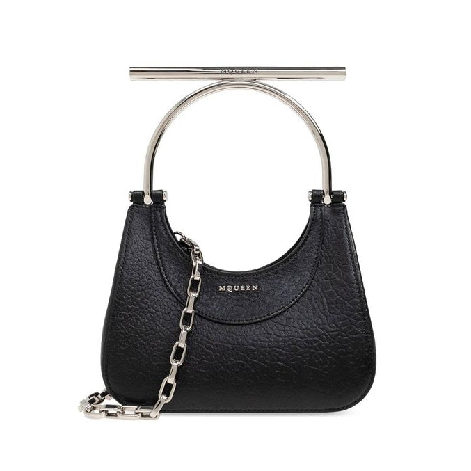 Black Lamb Leather Handbag