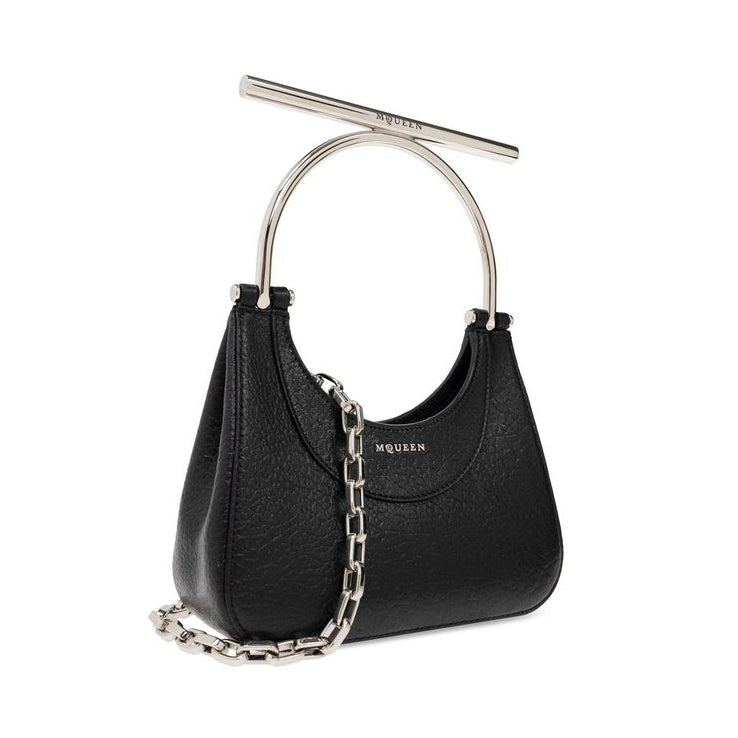 Black Lamb Leather Handbag