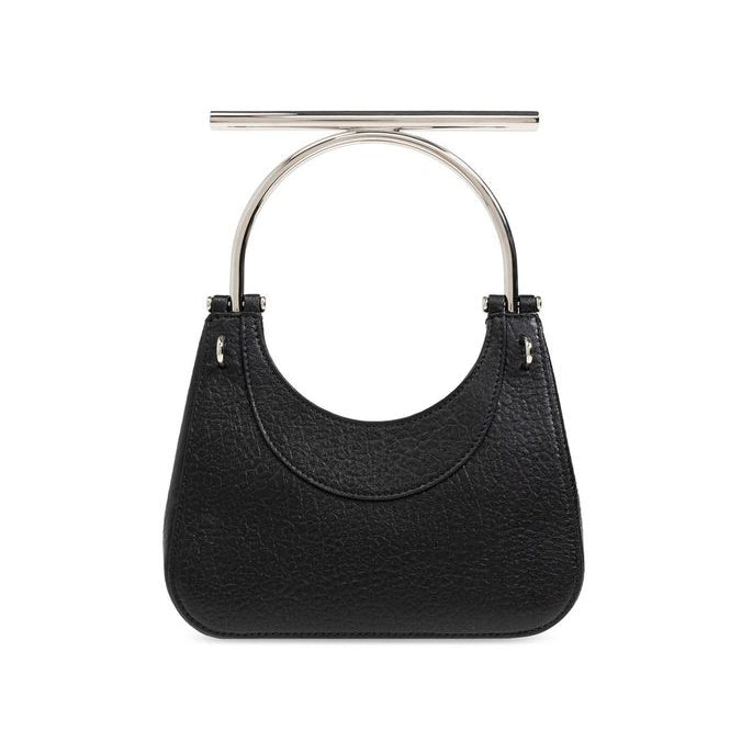 Black Lamb Leather Handbag