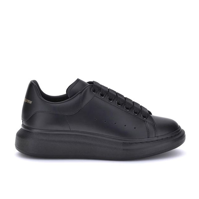 Black Calf Leather Bos Taurus Platform Sneakers