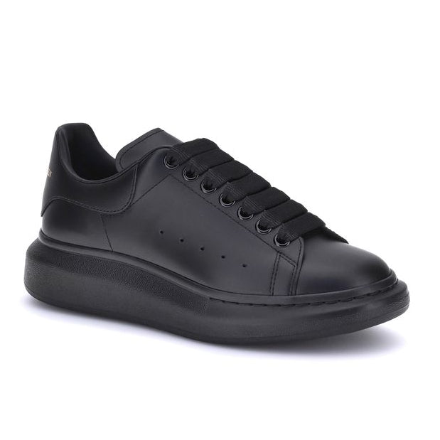 Black Calf Leather Bos Taurus Platform Sneakers