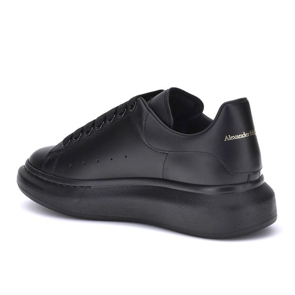 Black Calf Leather Bos Taurus Platform Sneakers