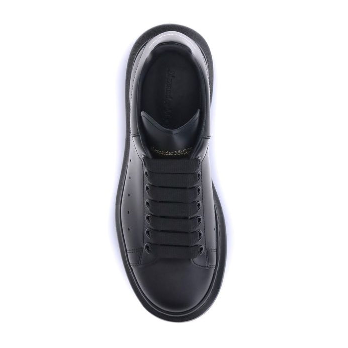 Black Calf Leather Bos Taurus Platform Sneakers