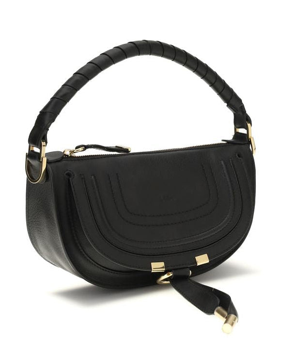 Black Calf Leather Bos Taurus Shoulder Bag